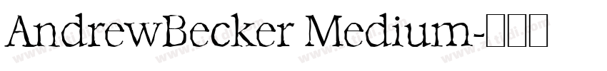 AndrewBecker Medium字体转换